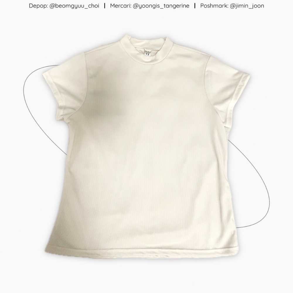White ribbed shirt